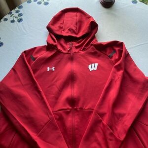 Under Armour Red Hoodie with Logo